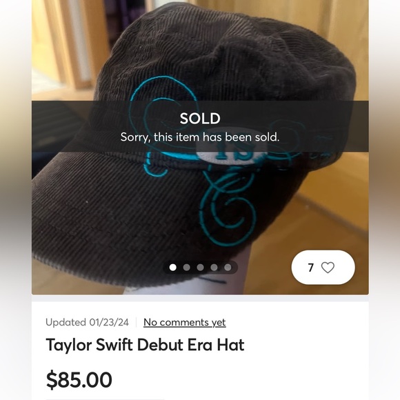 RARE Authentic Taylor Swift Hat - Fearless Tour - Picture 5 of 5